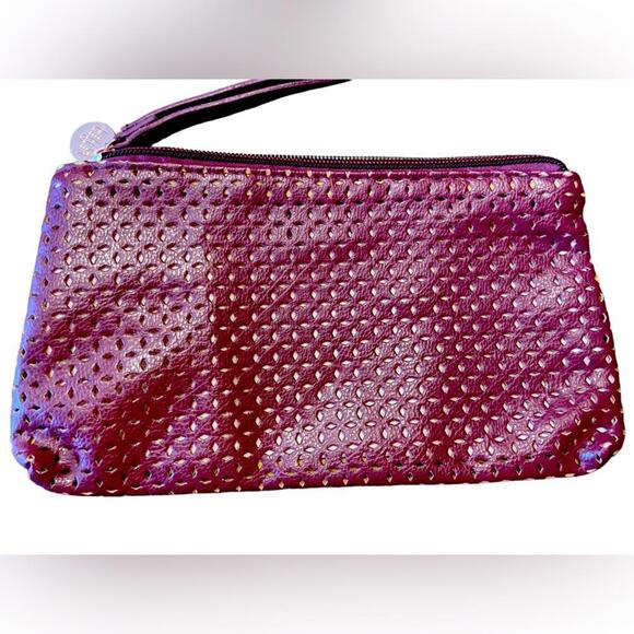 NWOT Laura Gellar Eyelet Clutch Bag with Wrist Strap - Picture 3 of 4